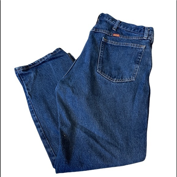 Vintage Rustler Jeans 38x29 Regular Fit Straight Leg Med. Wash - Picture 1 of 6